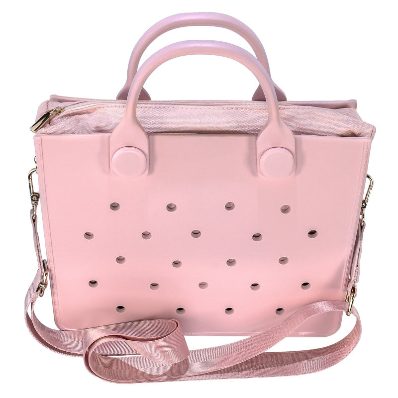 Waterproof EVA Handbag Punching Women's Tote Bags With Shoulder Strap Beach Bag
