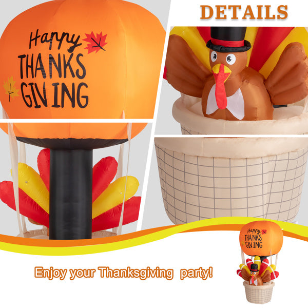 6ft Turkey Hot Air Balloon With 5 LED Lights - LaTezza Online Shop