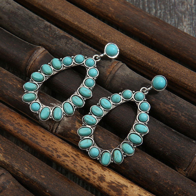 Artificial Turquoise Earrings - LaTezza Online Shop