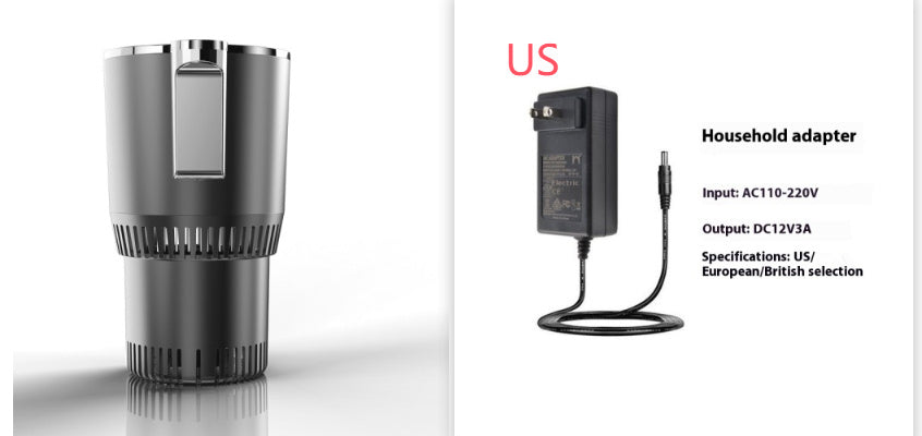 2 In1 Car Heating Cooling Cup 12V Smart Car Cup Holder Digital Temperature Display Drink Cup Warmer Cooler Mini Car Refrigerator - LaTezza Online Shop