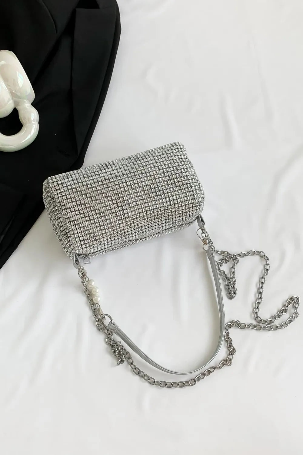 Openwork Crossbody Bag with Removable Strap - LaTezza Online Shop