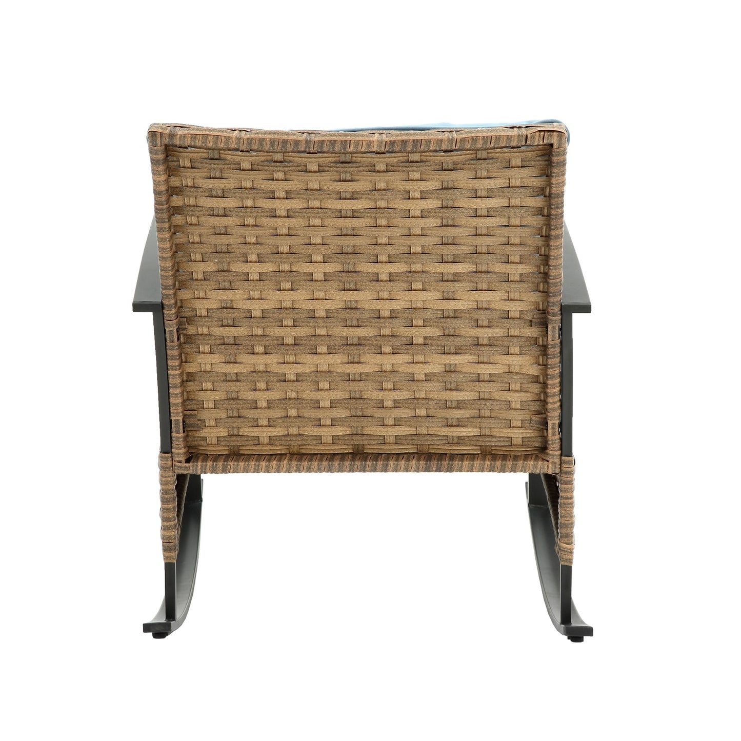 3pcs Rattan Rocking Chair Set Outdoor Leisure Grey - LaTezza Online Shop