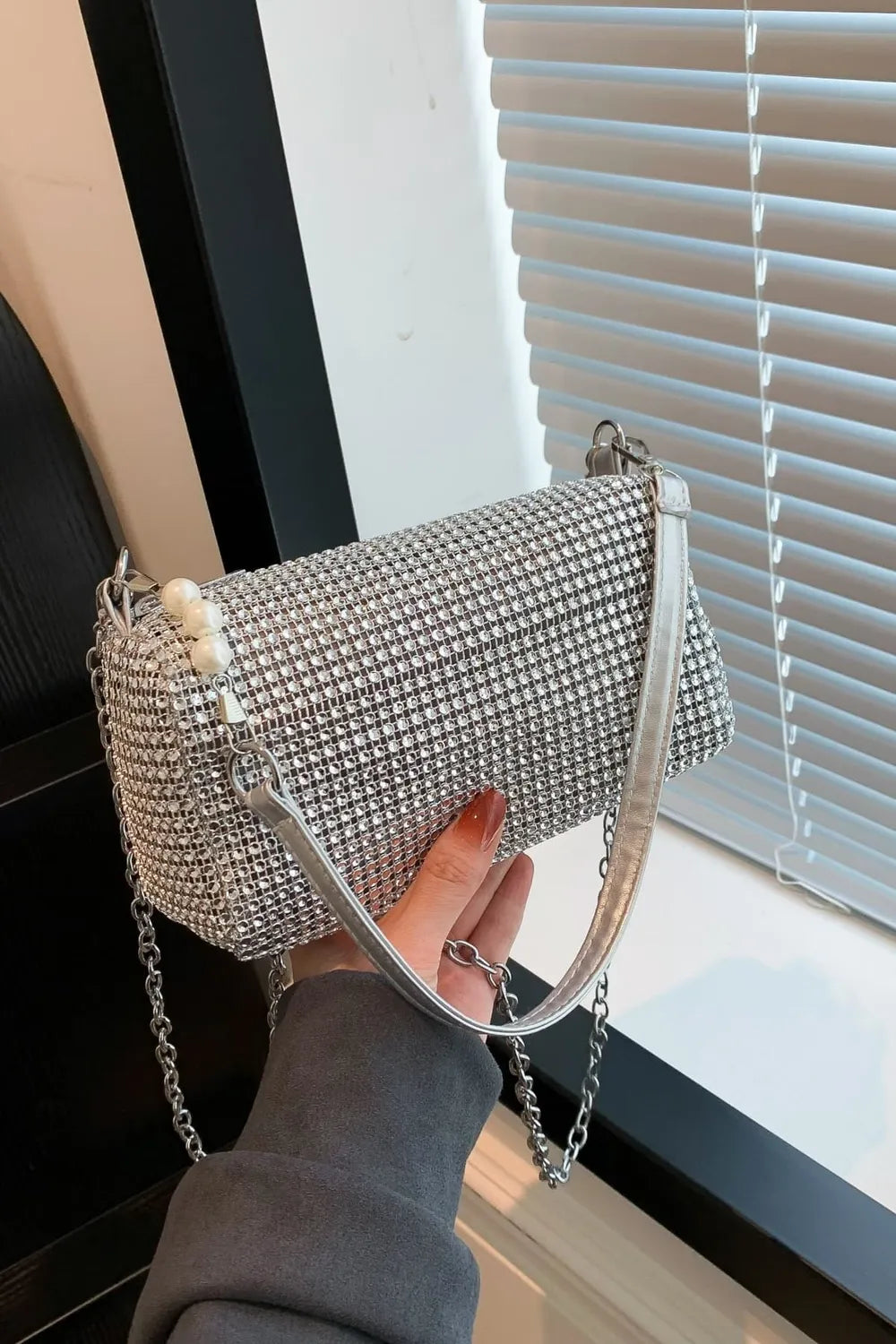 Openwork Crossbody Bag with Removable Strap - LaTezza Online Shop