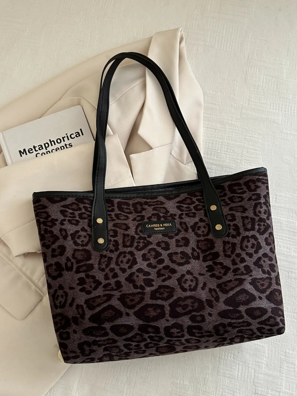 Leopard Polyester Tote Bag - LaTezza Online Shop