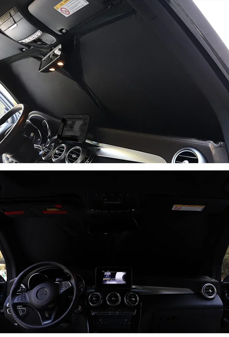 Custom Car Window Sunshade For BMW X5 G05 2018 - 2024 Magnetic Curtain Mesh Front Windshield
