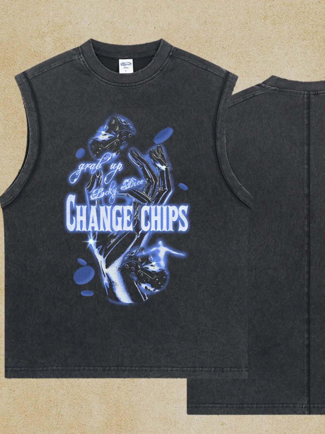 Men's Graphic Round Neck Tank - LaTezza Online Shop