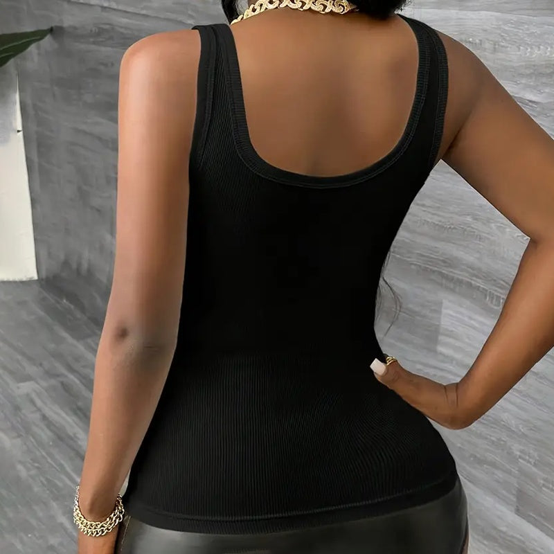 3-Pack Women's Ribbed Tank Tops Summer Sleeveless Slim Fit Basic Blouses - LaTezza Online Shop