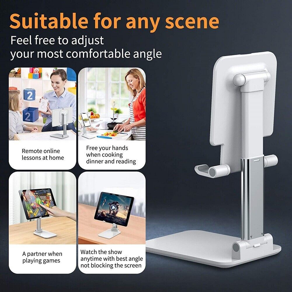 Cell Phone Stand Desktop Holder Tablet Stand Mount Mobile Phone Desktop Tablet Holder Table Cell Foldable Extend Support Desk Mobile Phone Holder Stand - LaTezza Online Shop