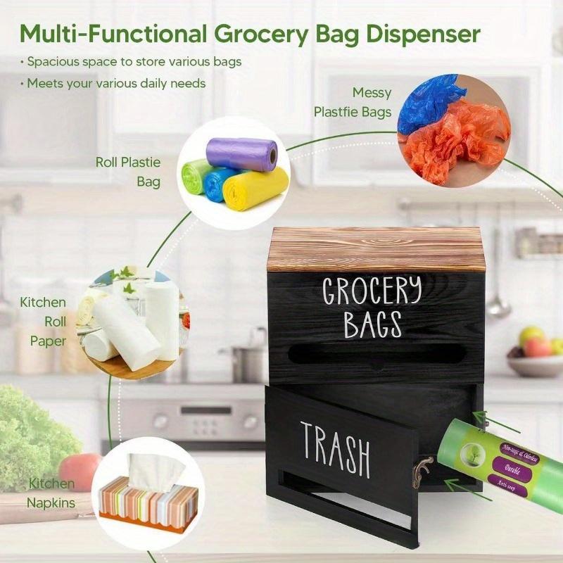 Wooden Garbage Bag Storage Box Two In One - LaTezza Online Shop