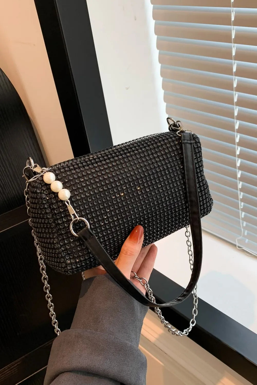 Openwork Crossbody Bag with Removable Strap - LaTezza Online Shop