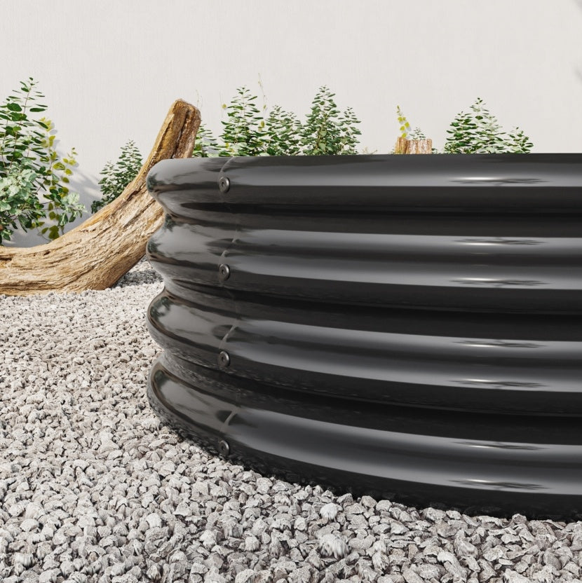 Raised Garden Bed Outdoor, Oval Metal Planter For Plants, Vegetables, Flowers - LaTezza Online Shop