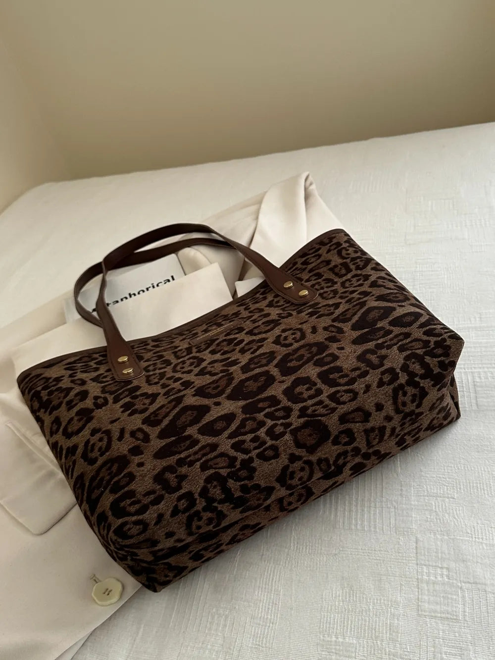 Leopard Polyester Tote Bag - LaTezza Online Shop