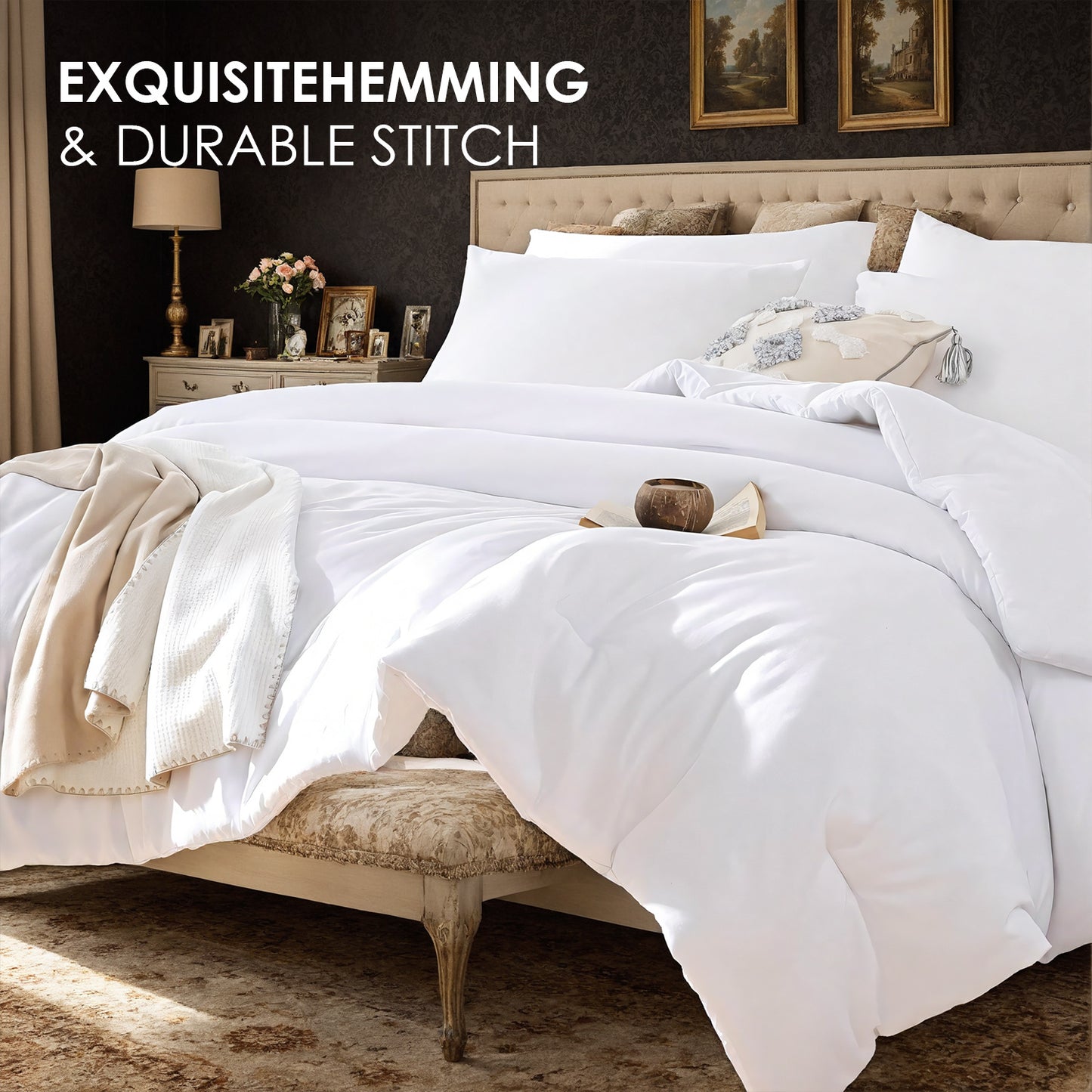 Polyester Brushed Single Quilt Core, Dot Quilting, Microfiber Filling, Suitable For All Seasons, Down Quilt Alternative, Breathable And Warm,CPC Children Certified - LaTezza Online Shop