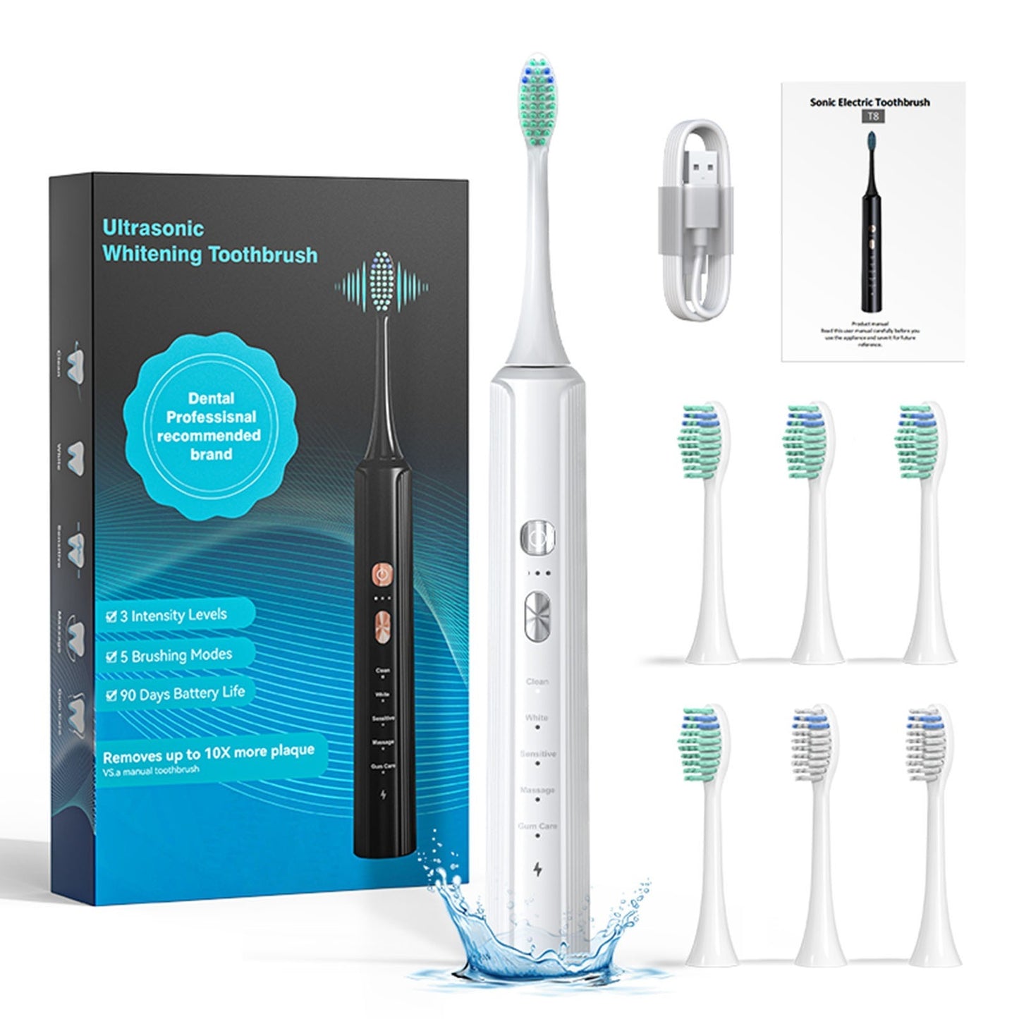 Portable Electric Toothbrush With A Compact Body Long Lasting Battery Life - LaTezza Online Shop
