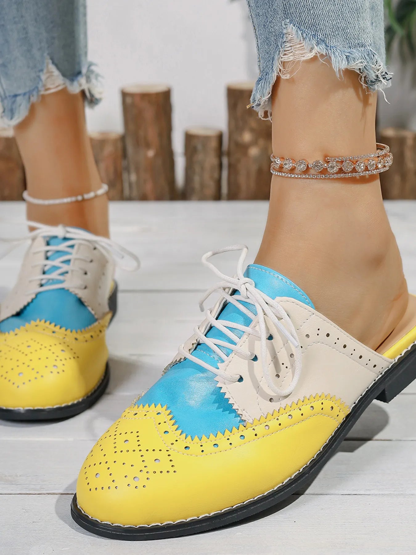 Eyelet Lace Up Slip-Ons - LaTezza Online Shop
