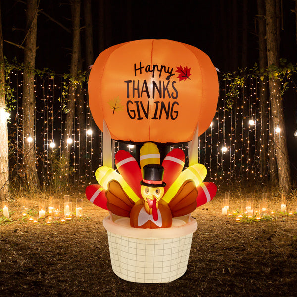 6ft Turkey Hot Air Balloon With 5 LED Lights - LaTezza Online Shop