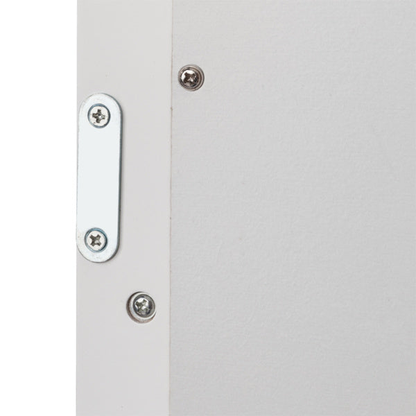 White Painted Surface Density Board, Double Mirror Door, Bathroom Cabinet