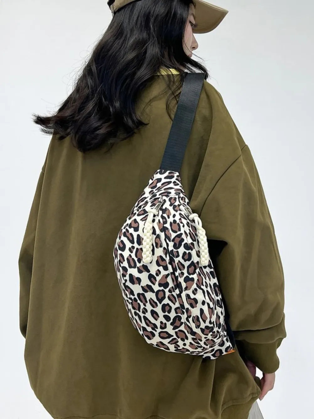 Leopard Nylon Crossbody Bag - LaTezza Online Shop
