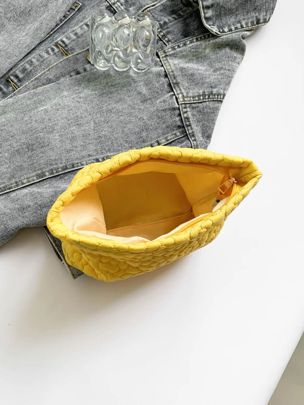 Flower Texture Polyester Clutch - LaTezza Online Shop