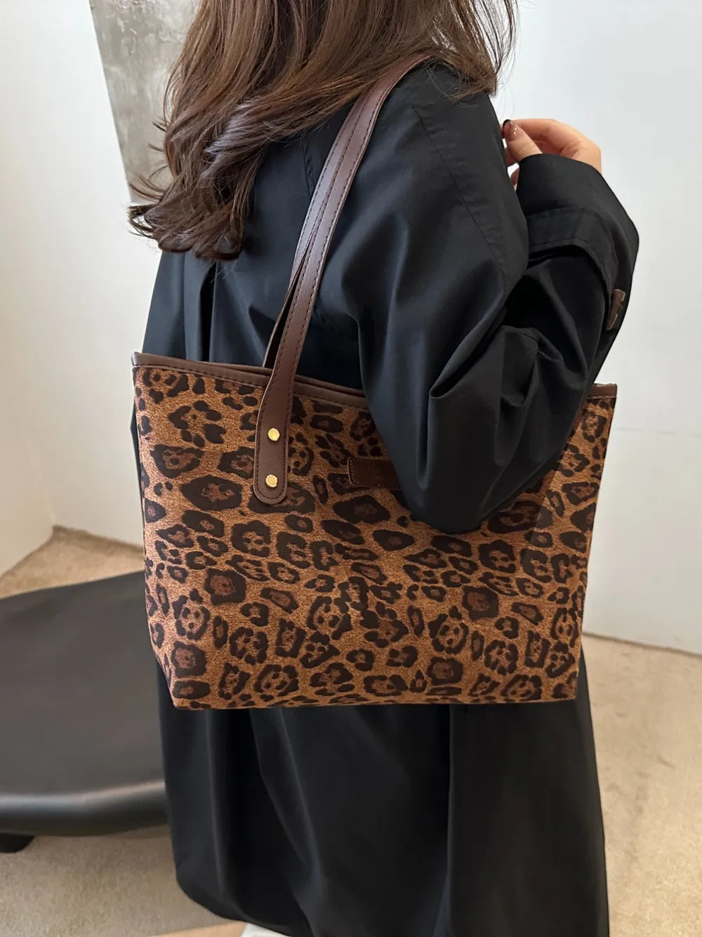 Leopard Polyester Tote Bag - LaTezza Online Shop