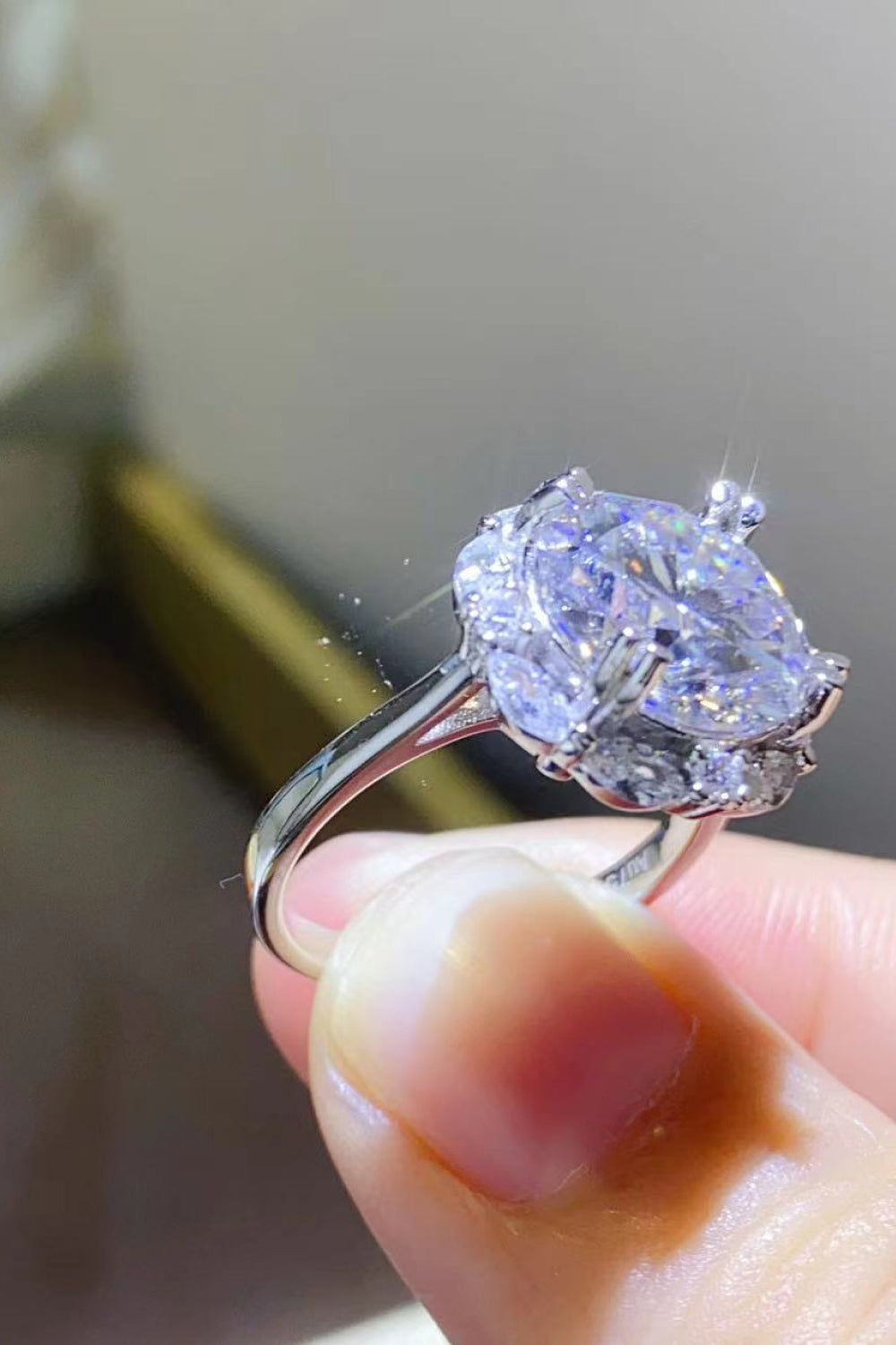 5 Carat Moissanite 925 Sterling Silver Ring - LaTezza Online Shop