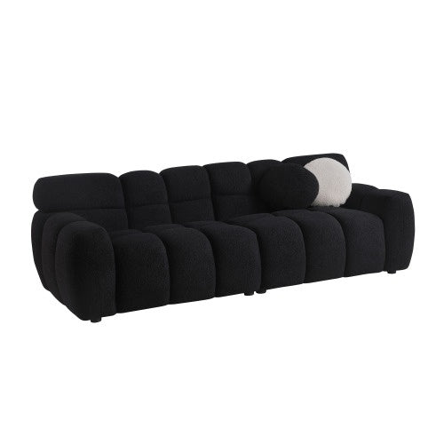 87.4 Length ,35.83 Deepth ,human Body Structure For USA People, Marshmallow Sofa,boucle Sofa ,3 Seater - LaTezza Online Shop
