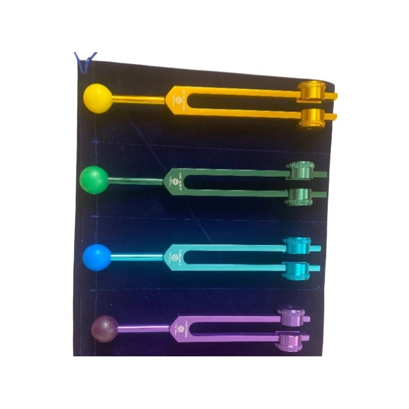 Aluminum Alloy Tuning Fork Eight-piece Set 126.22hz Sound Therapy Tuning Fork 172.06hz Meditation Healing Percussion Instruments