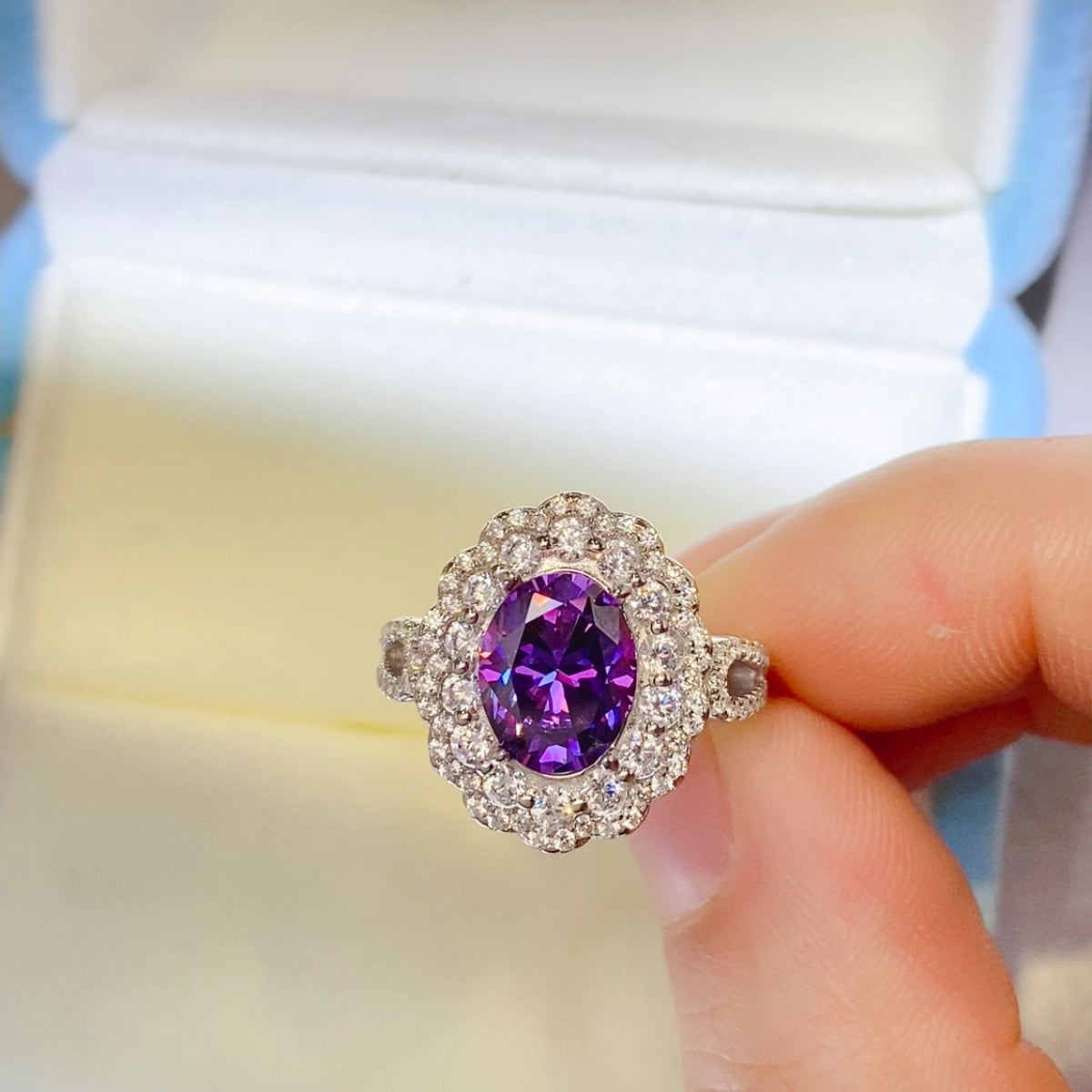 2 Carat Moissanite 925 Sterling Silver Ring - LaTezza Online Shop