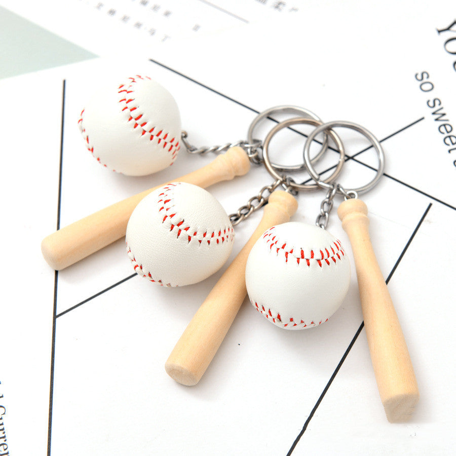 Simulation Baseball Keychain Bat Pendant - LaTezza Online Shop