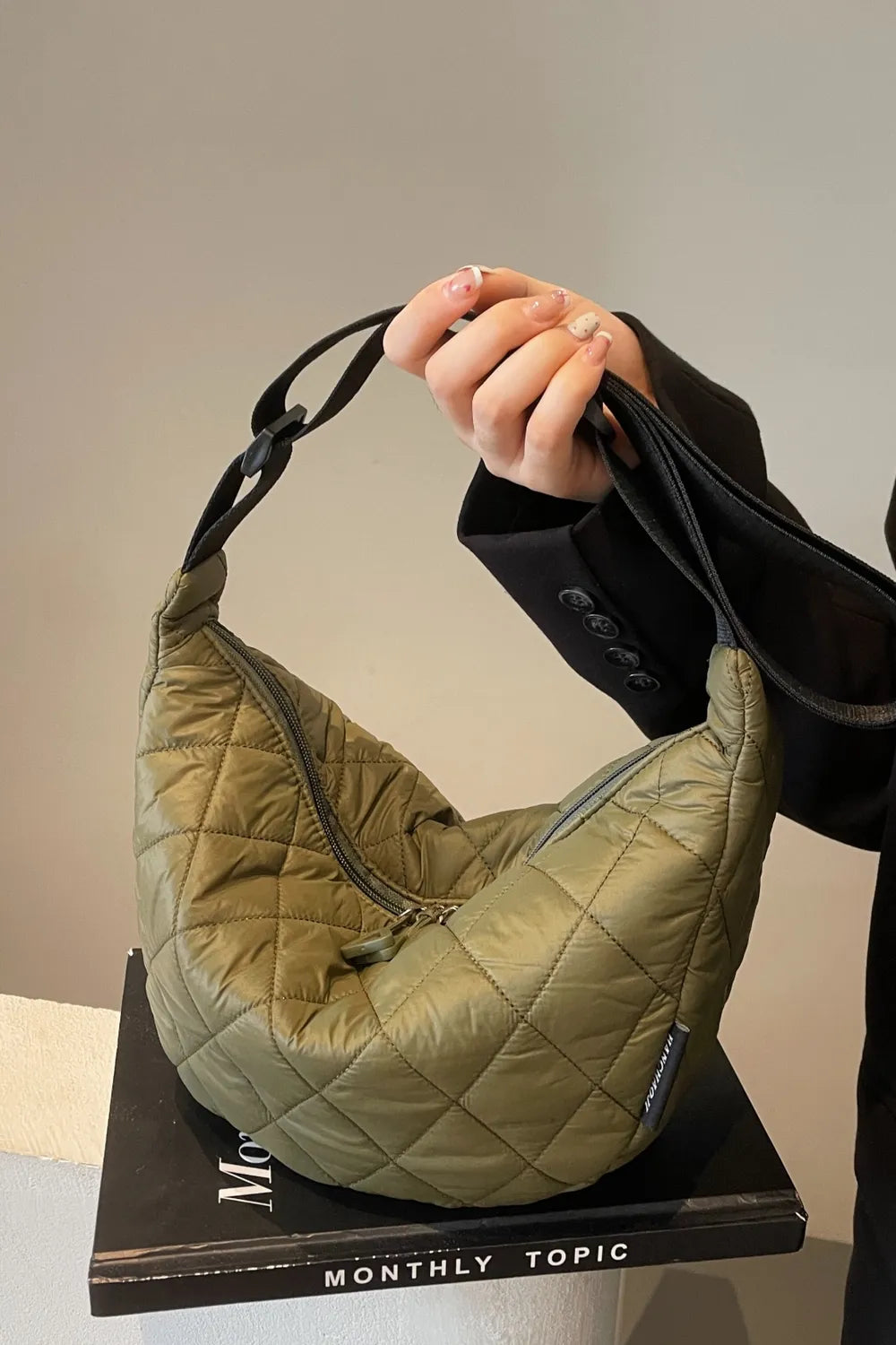 Quilted Adjustable Strap Crossbody Bag - LaTezza Online Shop