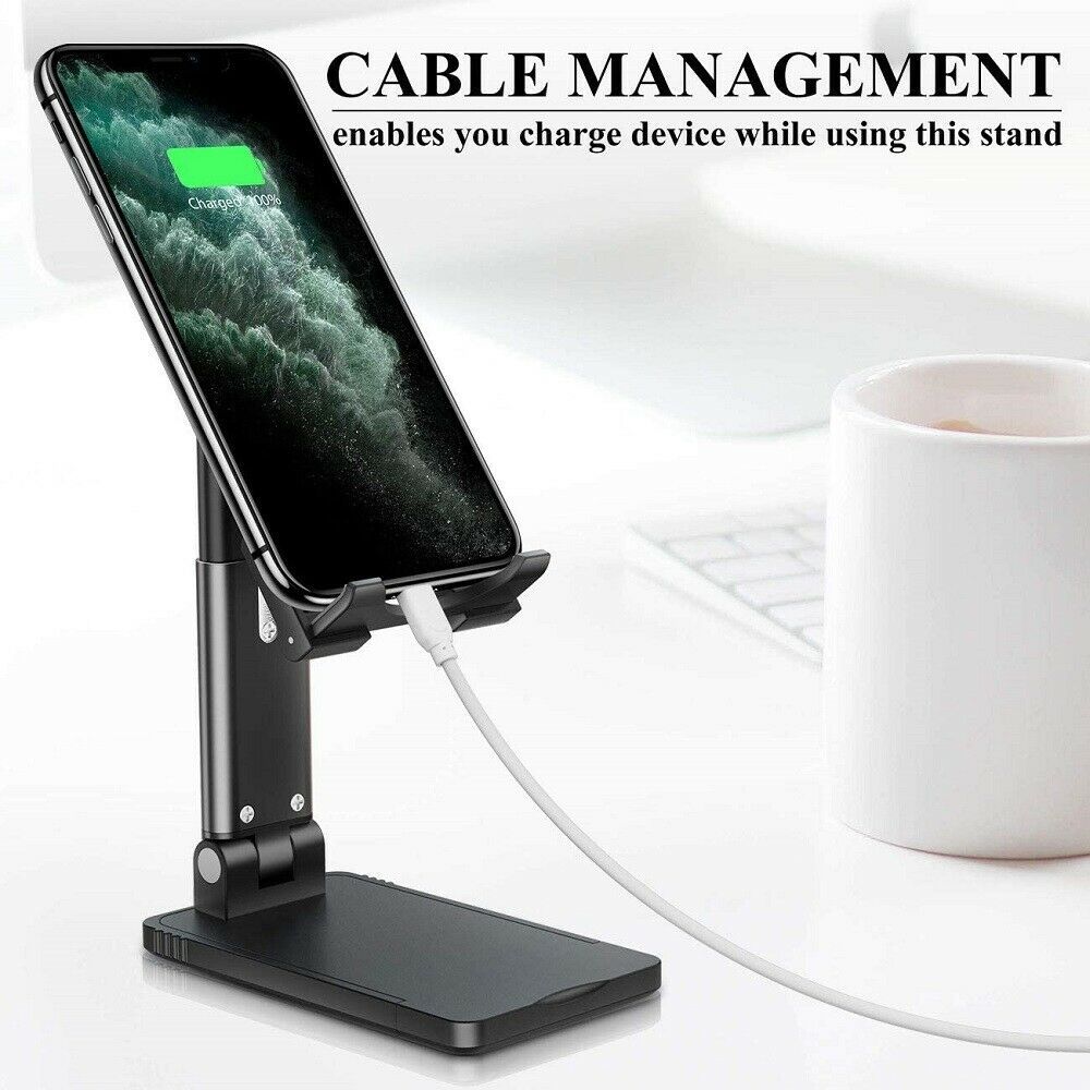 Cell Phone Stand Desktop Holder Tablet Stand Mount Mobile Phone Desktop Tablet Holder Table Cell Foldable Extend Support Desk Mobile Phone Holder Stand - LaTezza Online Shop