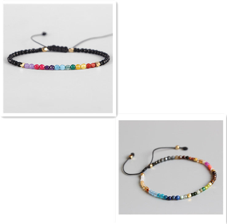 12 Constellation Lucky Stone 3MM Seven Chakra Bracelet - LaTezza Online Shop