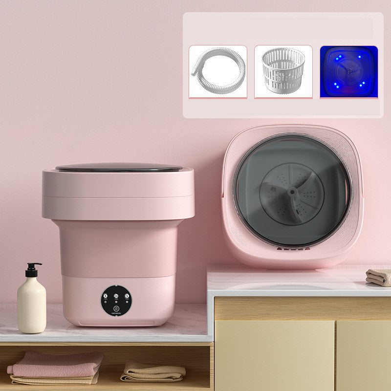Mini Foldable Washing Machine Portable for Socks Underwear 3 Models With Spinning Dry Gadgets