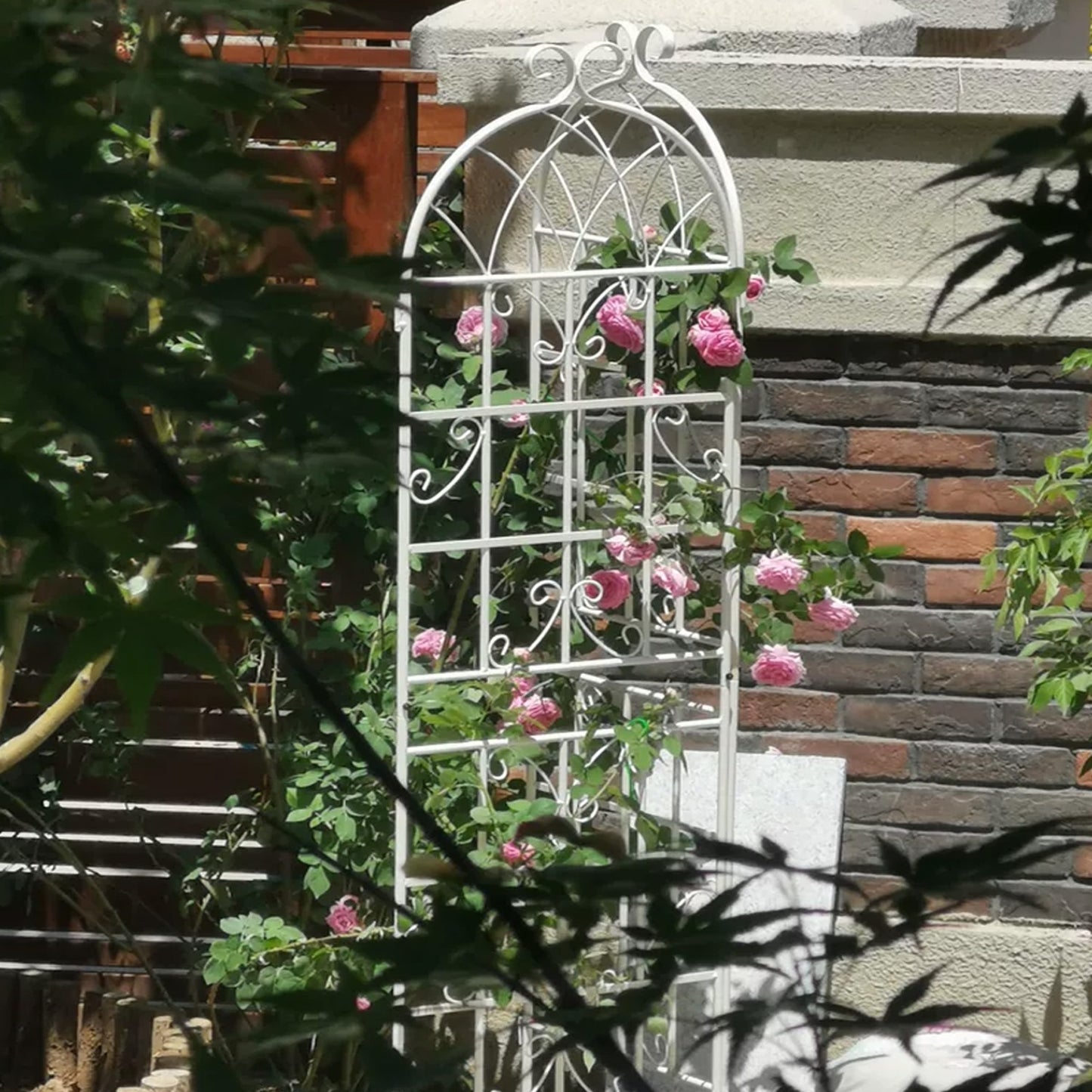 4 Pack Metal Garden Trellis 7 X19.7 Rustproof For Climbing Plants Support - LaTezza Online Shop