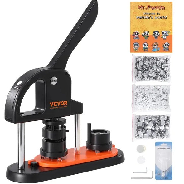 Button Maker Machine, 0.98 Inch 25mm Pin Maker With 500pcs Button Parts - LaTezza Online Shop