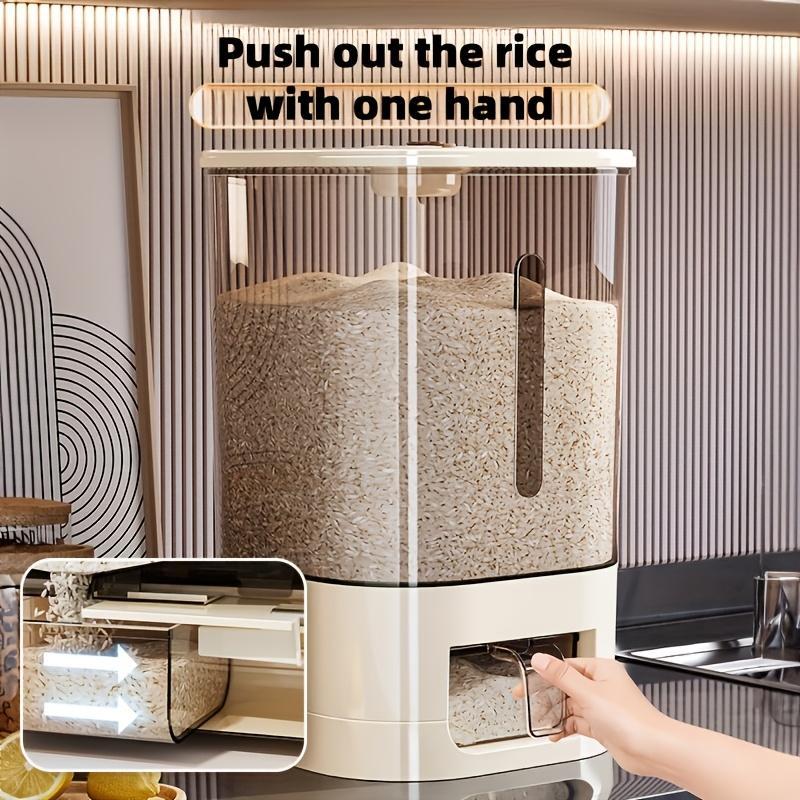 Automatic Rice Dispenser With Cup, Large Capacity Moisture-proof And Insect-proof Sealed Rice Storage Container