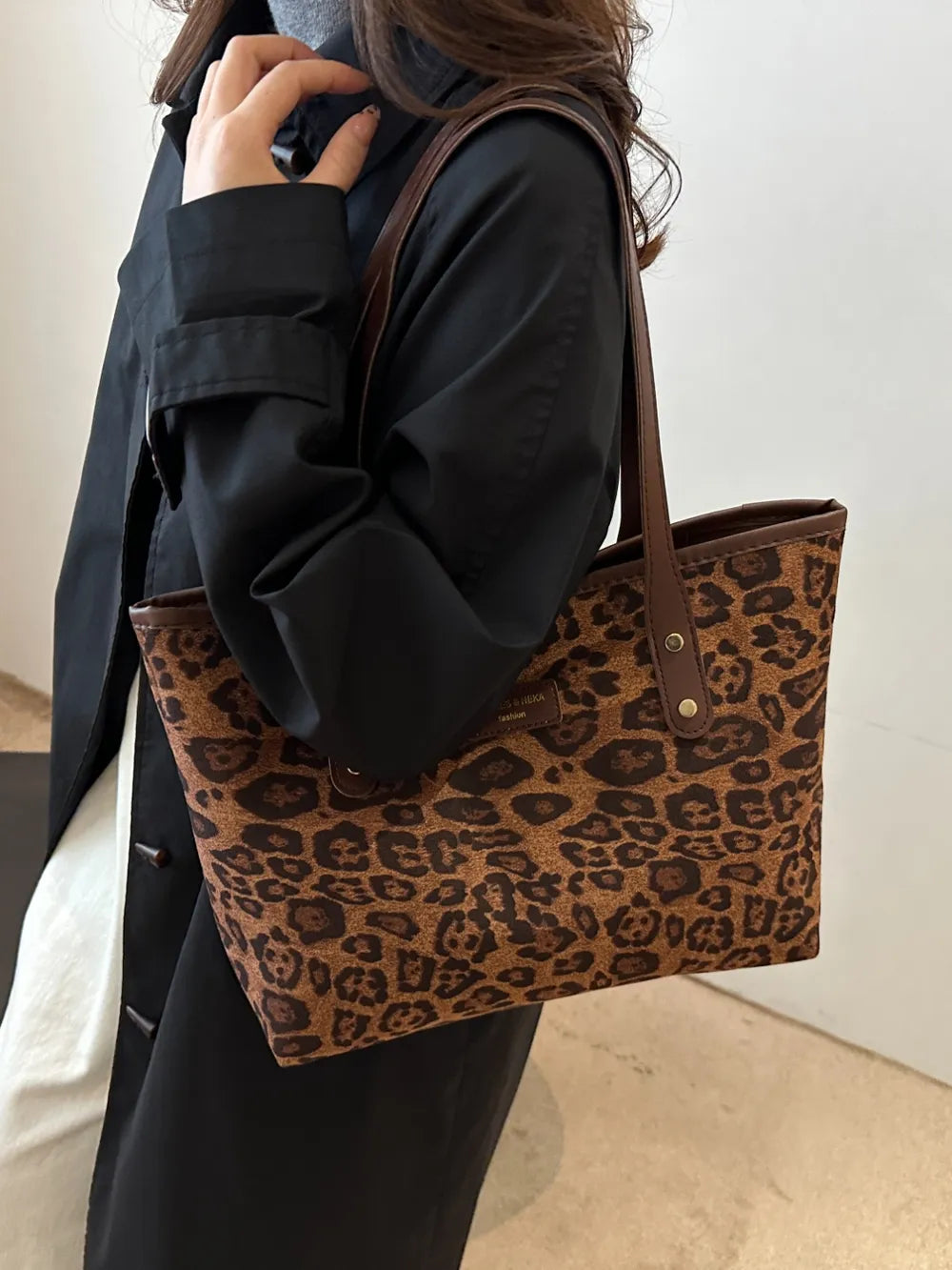 Leopard Polyester Tote Bag - LaTezza Online Shop