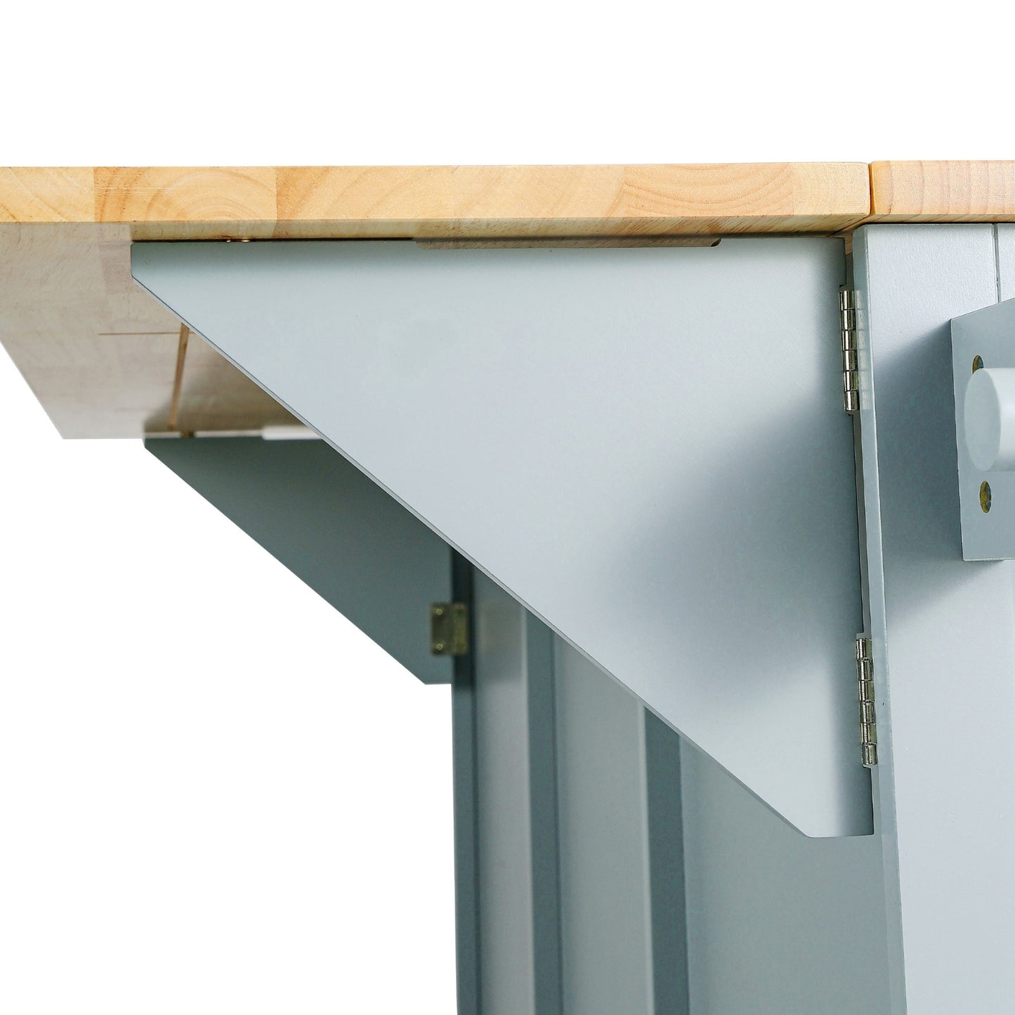 Kitchen Cart With Rubberwood Drop-Leaf Countertop, Cabinet, Storage Racks - LaTezza Online Shop