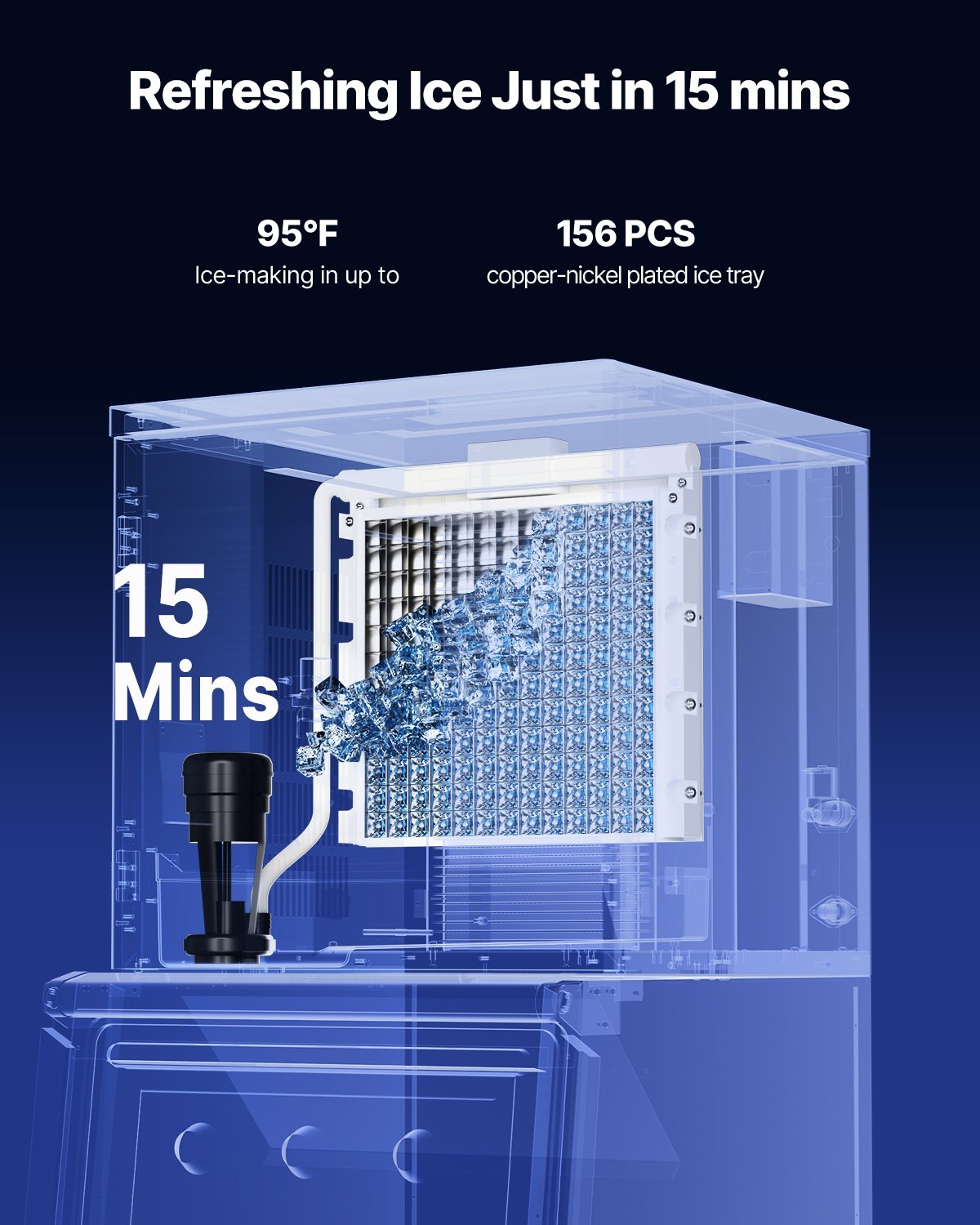 Commercial Ice Maker Machine 360 Lbs Day Self-Cleaning Ice Machine - Head Only - LaTezza Online Shop
