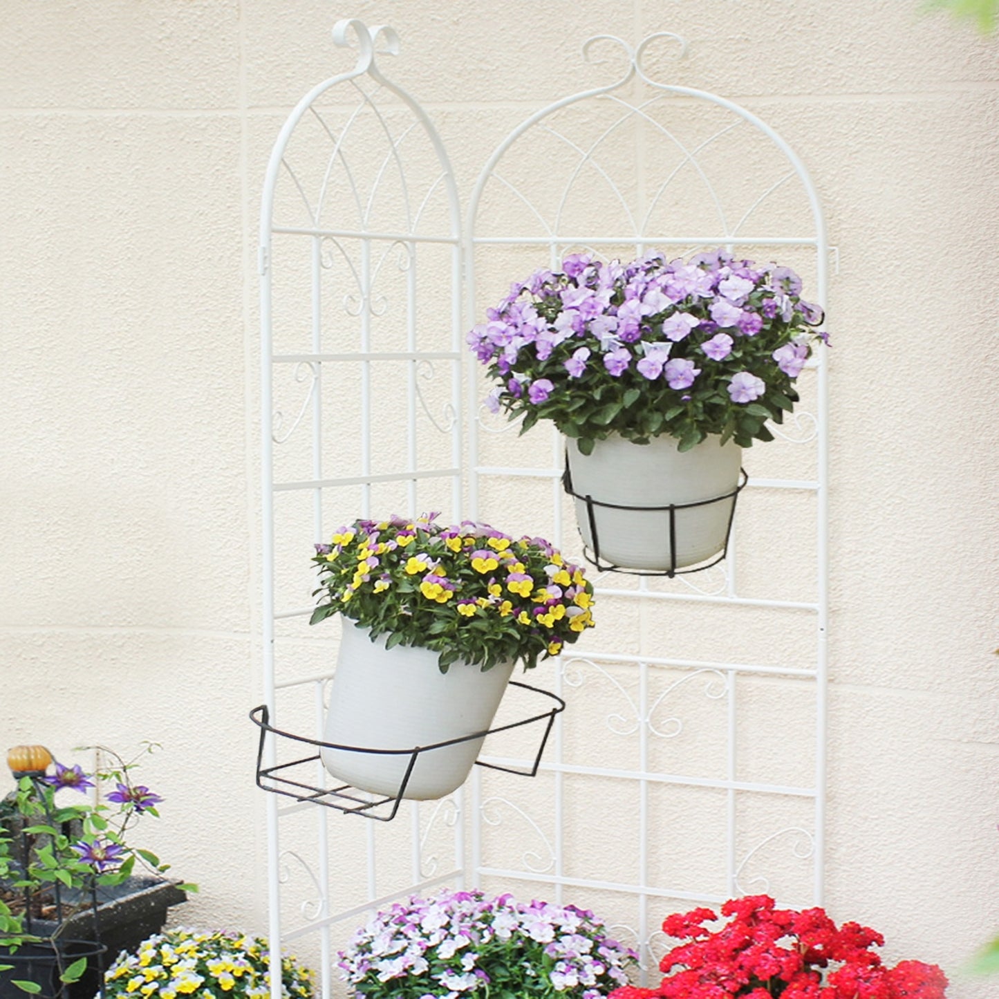 4 Pack Metal Garden Trellis 7 X19.7 Rustproof For Climbing Plants Support - LaTezza Online Shop