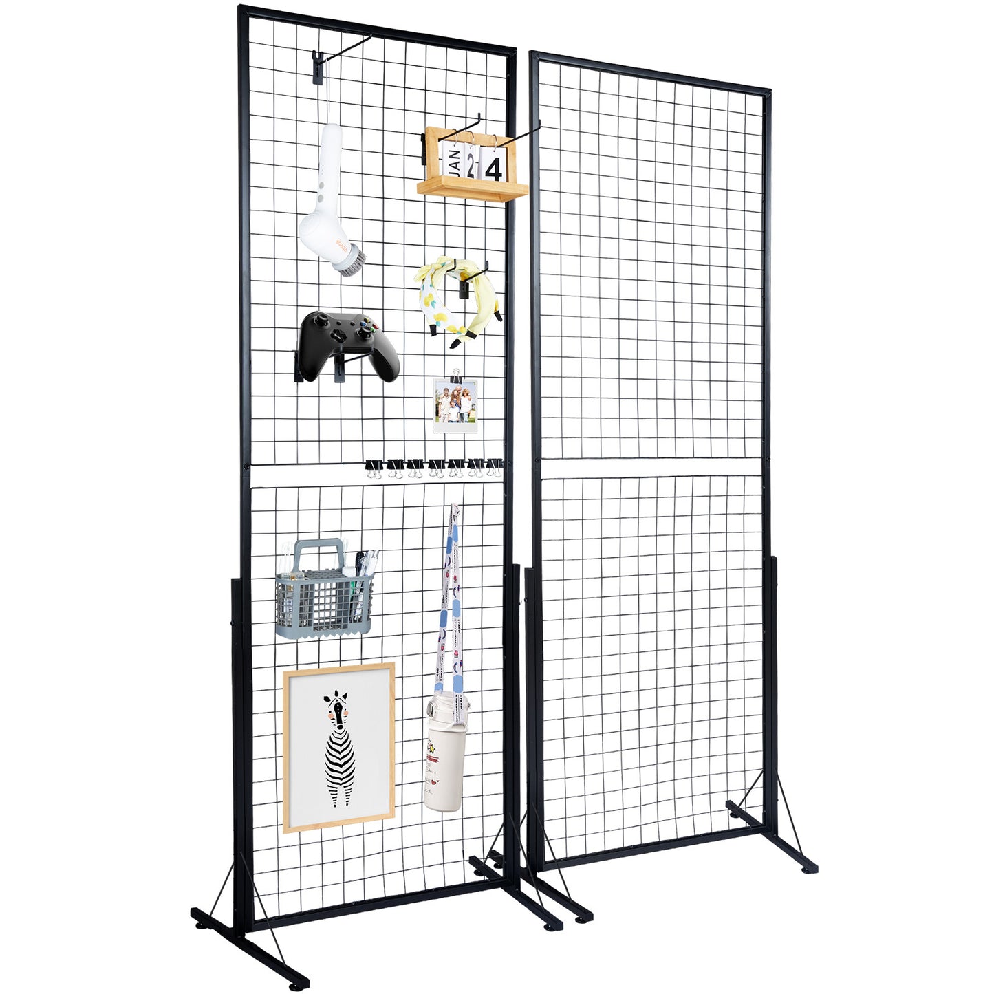 VEVOR Grid Wall Panels Tower 2 Packs Wire Gridwall Display Racks Double Side Gridwall Panels For Art Craft Shows - LaTezza Online Shop