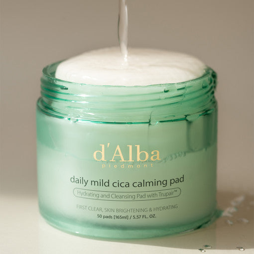 d'Alba Daily Mild Cica Calming Pad 165ml (50ea) - LaTezza Online Shop