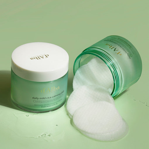 d'Alba Daily Mild Cica Calming Pad 165ml (50ea) - LaTezza Online Shop
