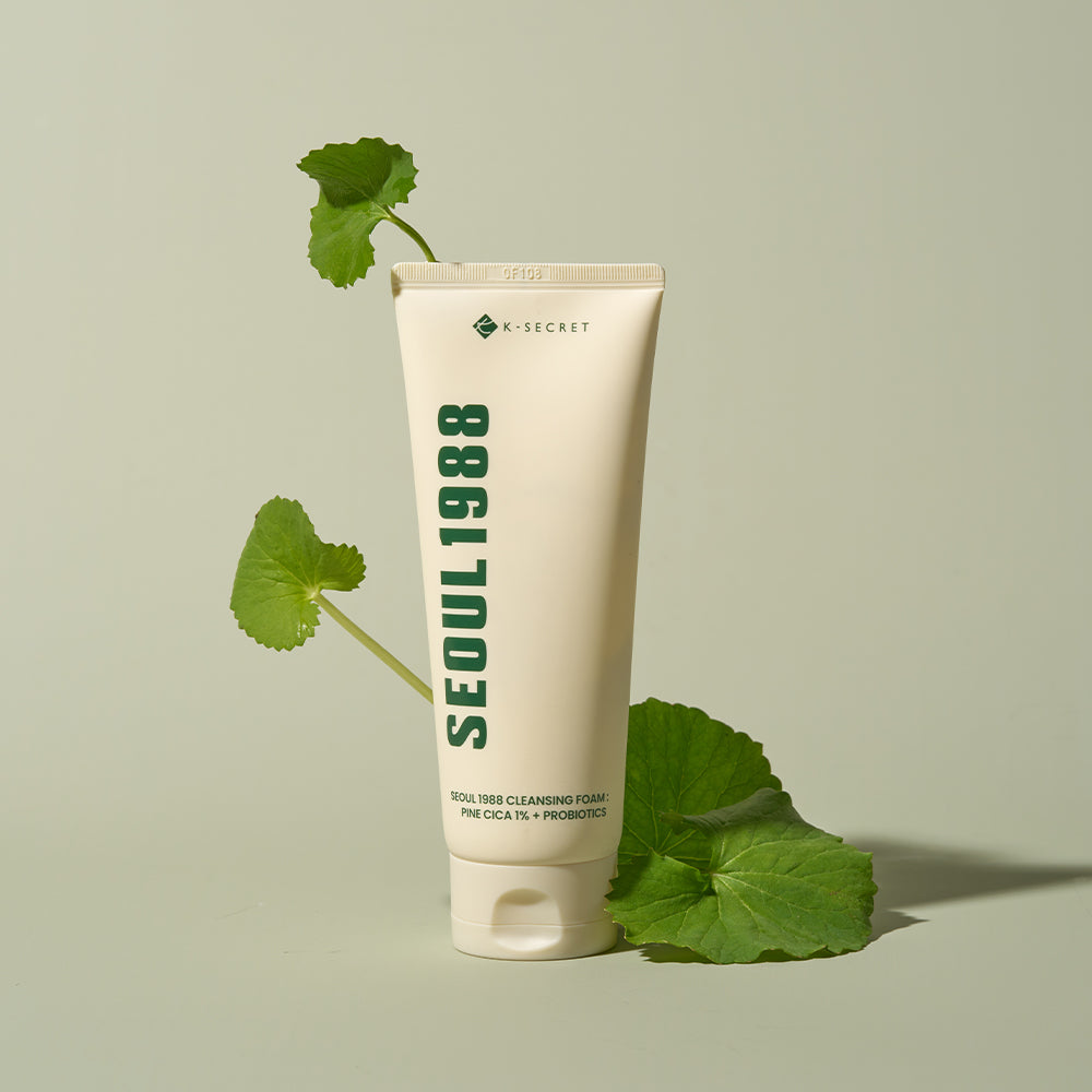 K-SECRET SEOUL 1988 Cleansing Foam : Pine Cica 1% + Probiotics 150ml - LaTezza Online Shop