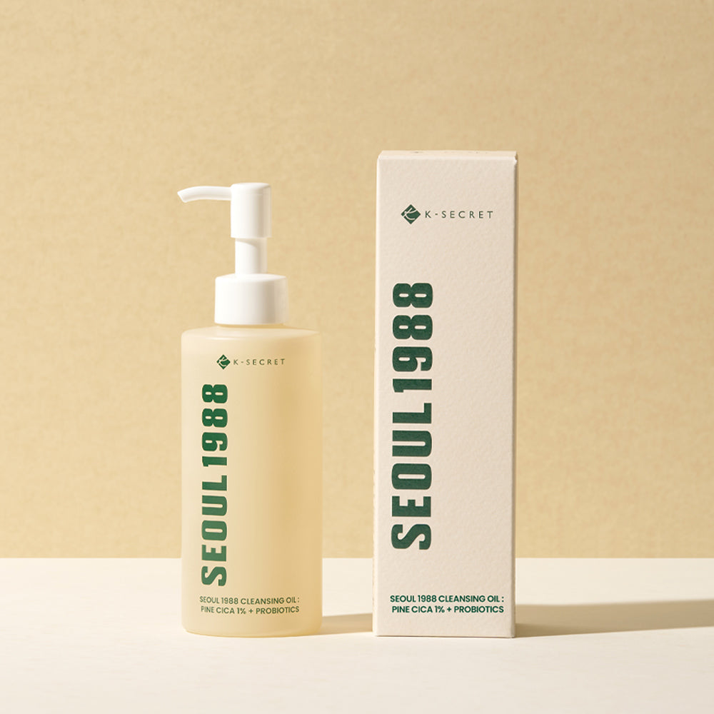 K-SECRET SEOUL 1988 Cleansing Oil : Pine Cica 1% + Probiotics 200ml - LaTezza Online Shop