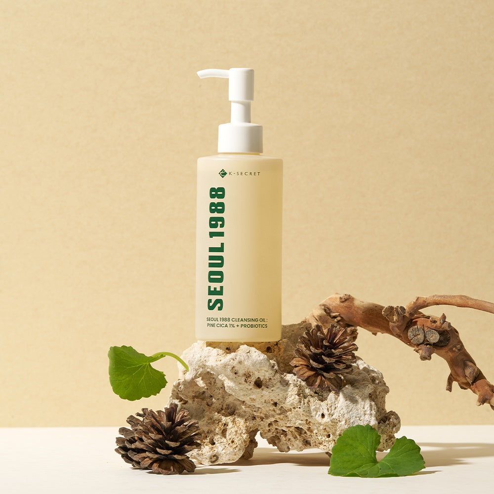 K-SECRET SEOUL 1988 Cleansing Oil : Pine Cica 1% + Probiotics 200ml - LaTezza Online Shop