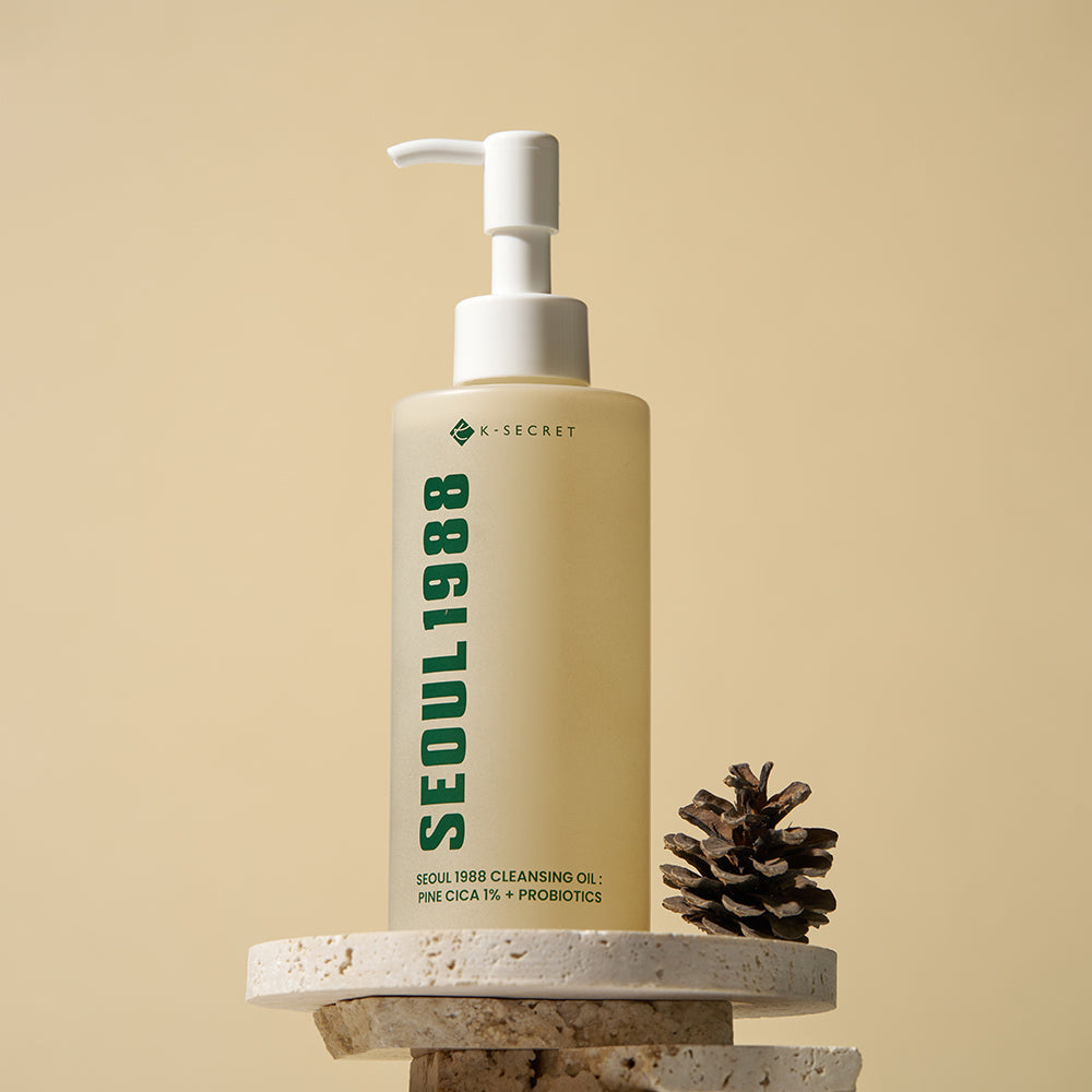 K-SECRET SEOUL 1988 Cleansing Oil : Pine Cica 1% + Probiotics 200ml - LaTezza Online Shop