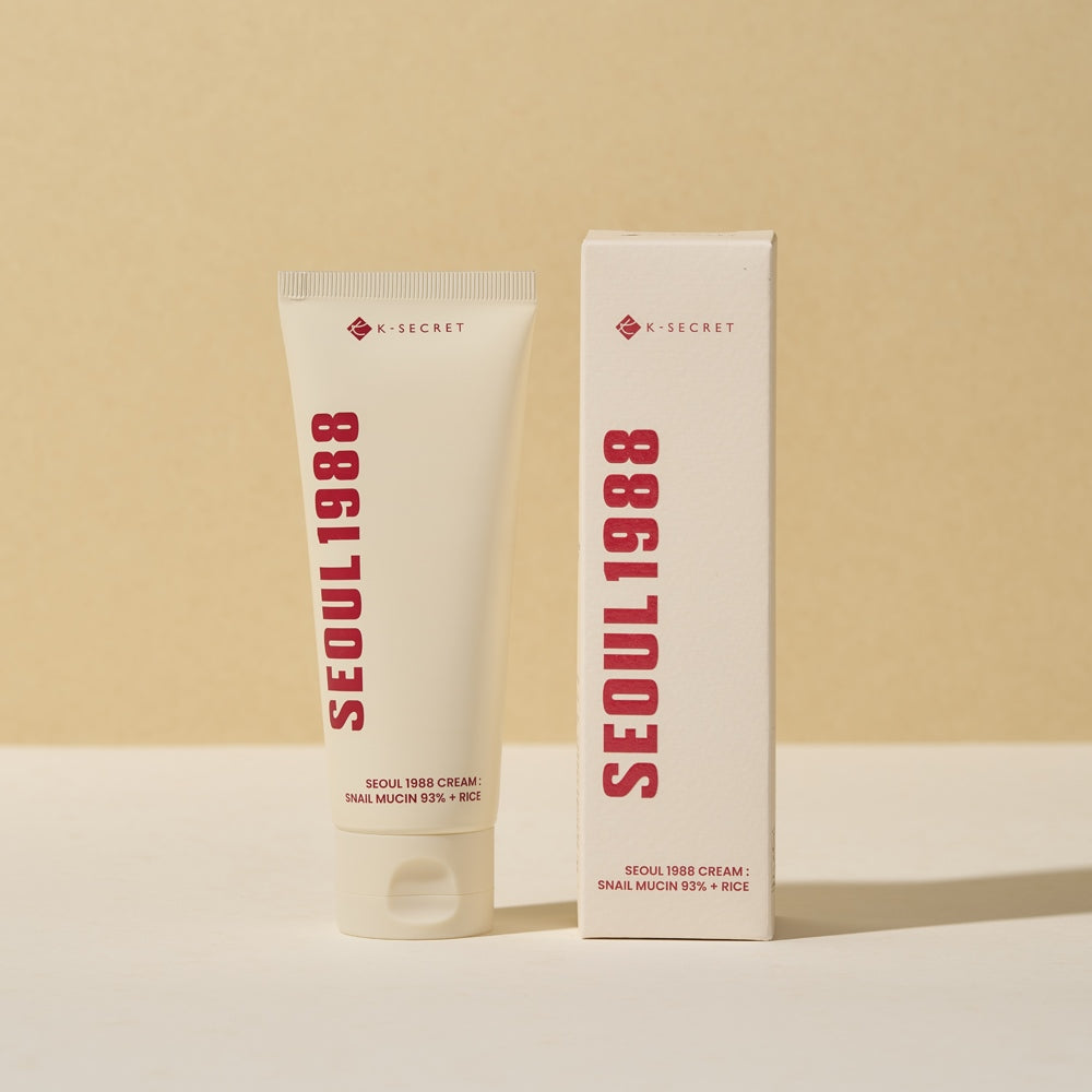 K-SECRET SEOUL 1988 Cream : Snail Mucin 93% + Rice 100ml - LaTezza Online Shop