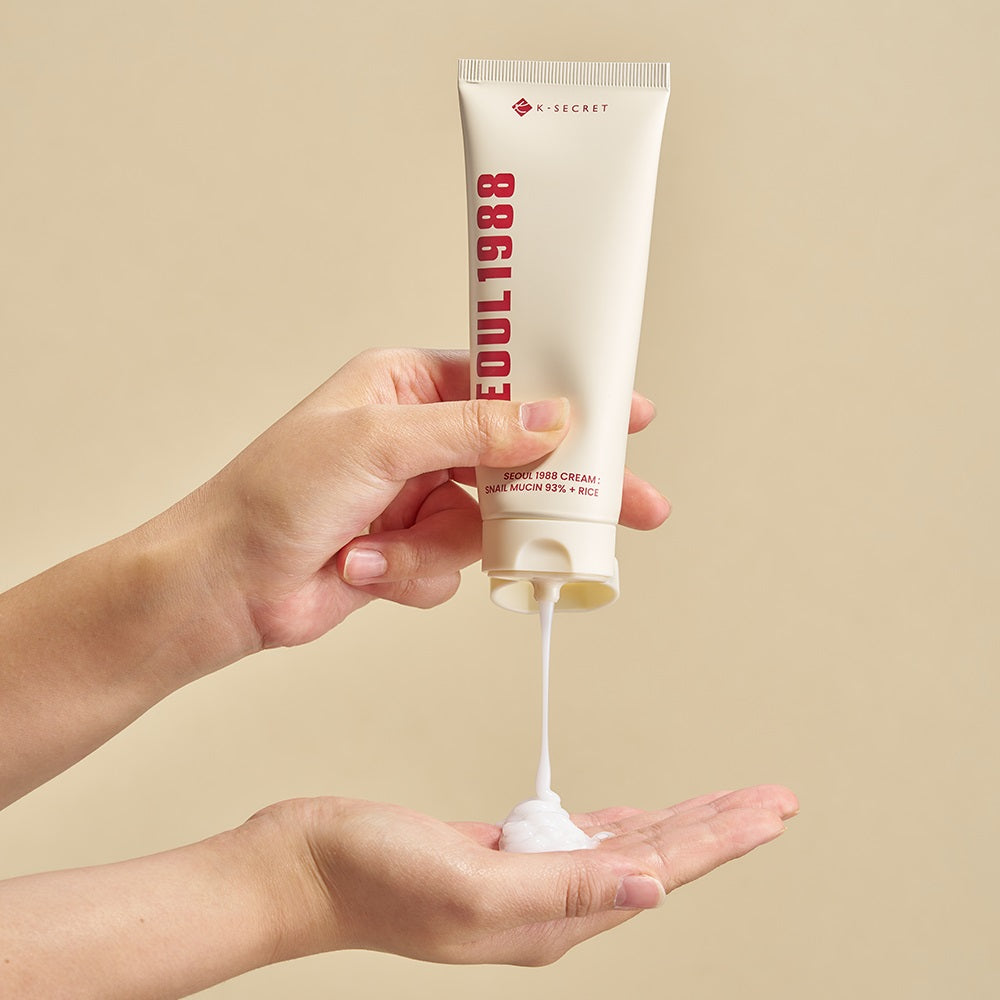 K-SECRET SEOUL 1988 Cream : Snail Mucin 93% + Rice 100ml - LaTezza Online Shop