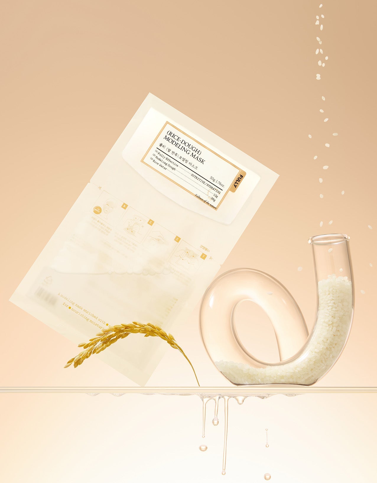FULLY RICE-DOUGH MODELING MASK 50g*4ea - LaTezza Online Shop